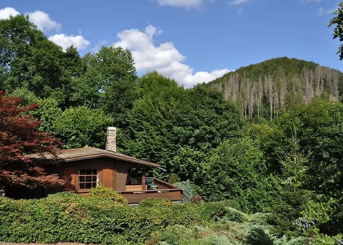 بيت للعطل Blockhaus Bis 6 Personen Kamin Und Hund